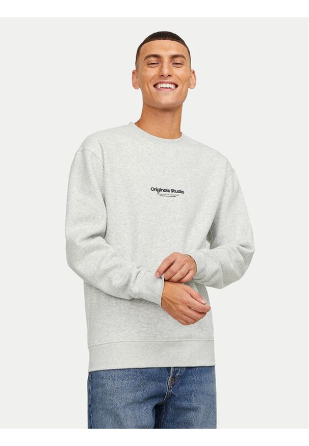 Jack & Jones Bluza Vesterbro 12241694 Biały Relaxed Fit. Kolor: biały. Materiał: bawełna, syntetyk