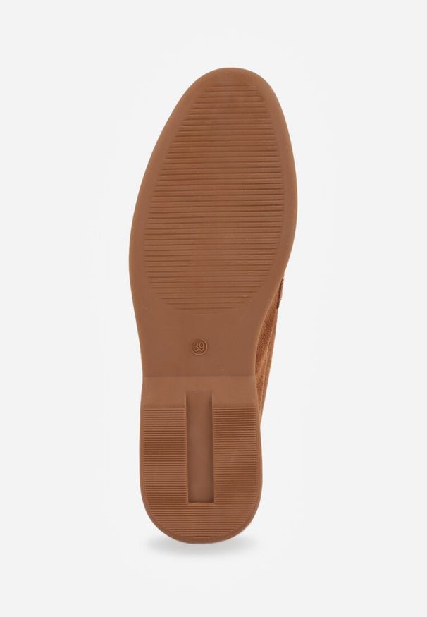 Renee - Brązowe Mokasyny Casual VICES z Imitacji Zamszu z Wkładką ze Skóry Naturalnej Sheiris. Okazja: na co dzień. Kolor: brązowy. Materiał: zamsz, skóra. Styl: casual