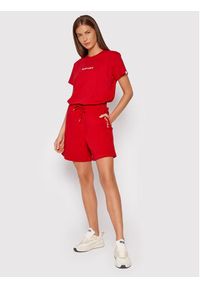 PLNY LALA T-Shirt Classic PL-KO-CL-00241 Czerwony Regular Fit. Kolor: czerwony. Materiał: bawełna #2