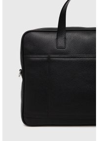 Emporio Armani Torba skórzana Y4P144.Y068E kolor czarny. Kolor: czarny. Materiał: skóra #5