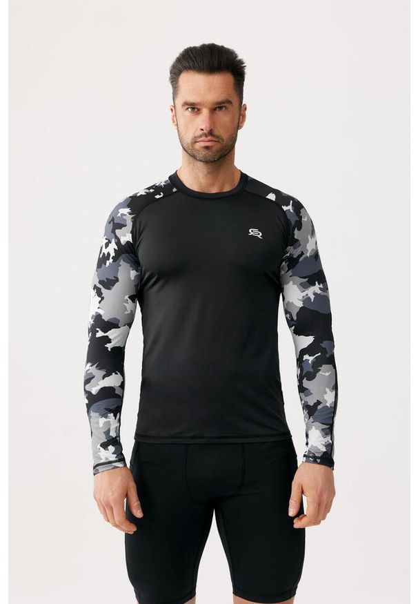 ROUGH RADICAL - Koszulka termoaktywna fitness z długim rękawem męska Rough Radical Furious army. Kolor: czarny. Długość rękawa: długi rękaw. Długość: długie. Sport: fitness