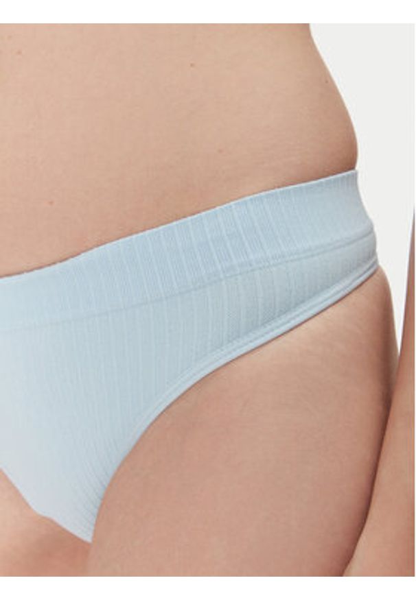 Hunkemöller Stringi Dianne 302143 Błękitny. Kolor: niebieski. Materiał: syntetyk
