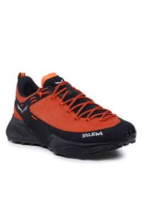 Trekkingi Salewa Ms Dropline Leather 661393 7519 Autumna/Black 7519. Kolor: brązowy. Materiał: zamsz, skóra. Sport: turystyka piesza