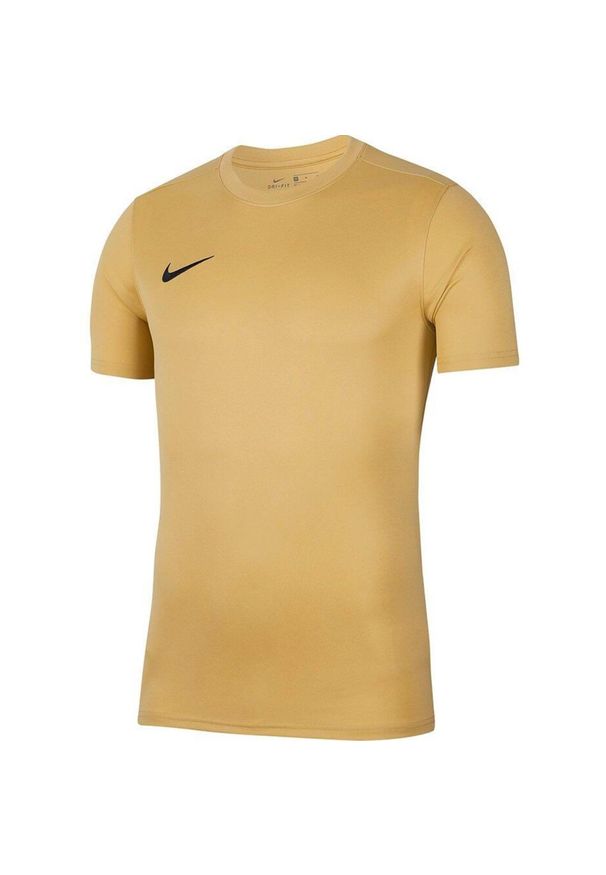 Koszulka do piłki nożnej dla dzieci Nike Dry Park VII JSY SS z krótkim rękawem. Kolor: beżowy. Długość rękawa: krótki rękaw. Długość: krótkie