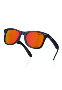 Okulary przeciwsłoneczne z polaryzacją unisex OPC Santa Cruz Kat.3 + etui. Kolor: czerwony, czarny, wielokolorowy