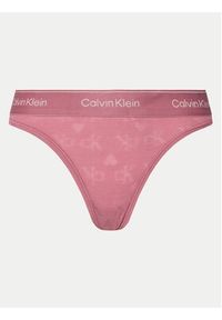 Calvin Klein Underwear Stringi 000QF7878E Różowy. Kolor: różowy #6