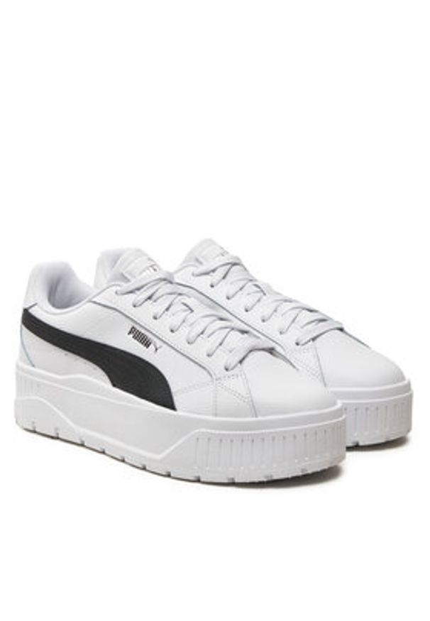 Puma Sneakersy Karmen II L 397456 03 Biały. Kolor: biały. Materiał: skóra