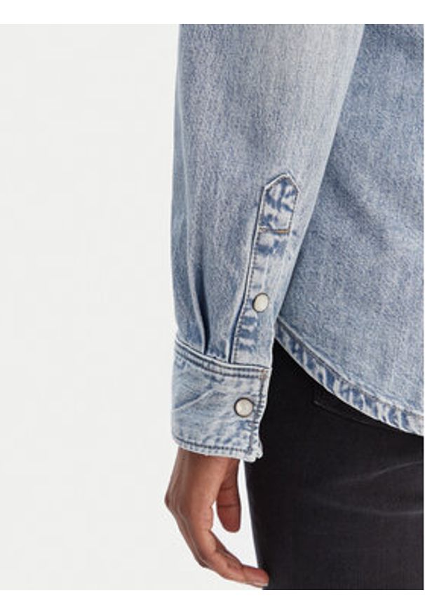 G-Star RAW - G-Star Raw Koszula jeansowa D27714-D539 Niebieski Slim Fit. Kolor: niebieski. Materiał: bawełna