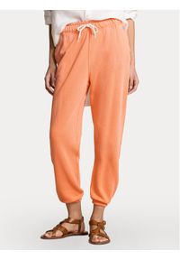 Polo Ralph Lauren Spodnie dresowe 211935585001 Pomarańczowy Regular Fit. Kolor: pomarańczowy. Materiał: bawełna