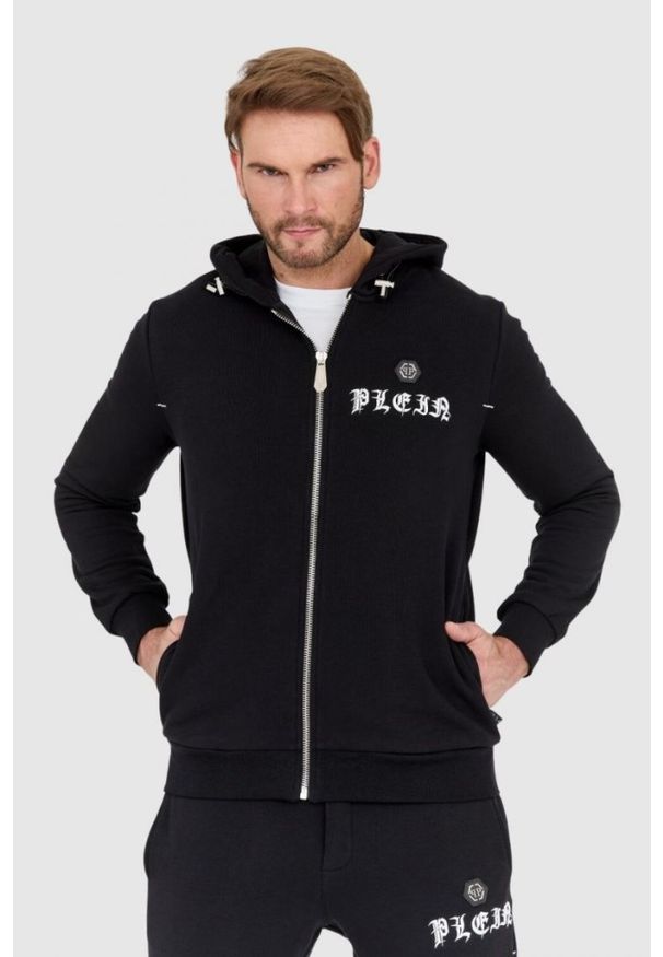 Philipp Plein - PHILIPP PLEIN Czarny dres męski z gotyckim logo. Kolor: czarny. Materiał: dresówka