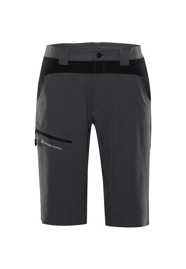 ALPINE PRO - Alpine Pro Cuom 44: Męskie Szorty Softshell na Lato. Kolor: fioletowy. Materiał: softshell. Sezon: lato. Sport: turystyka piesza