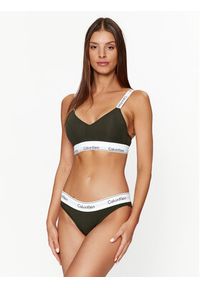 Calvin Klein Underwear Biustonosz bezfiszbinowy 000QF7059E Zielony. Kolor: zielony. Materiał: bawełna #3