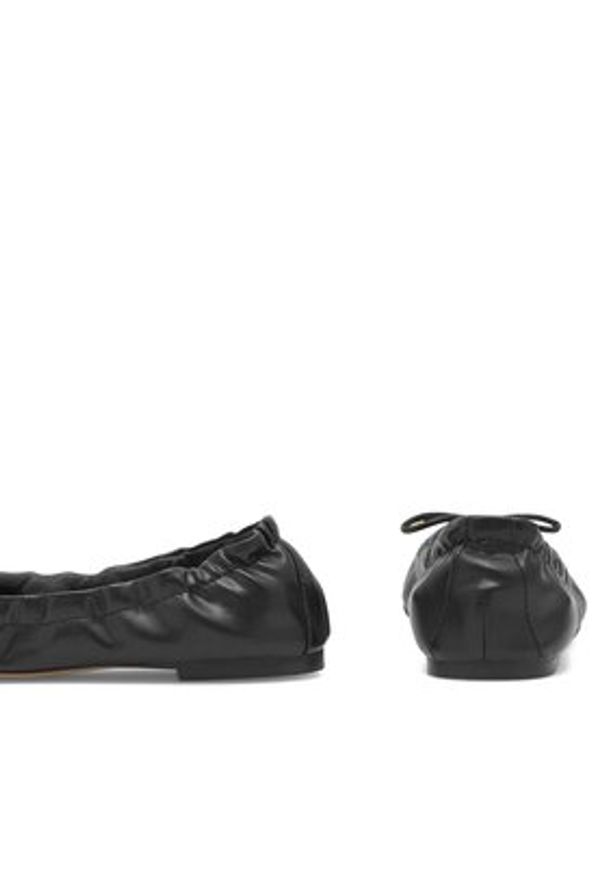 Nine West Baleriny WFA2617-1 Czarny. Kolor: czarny. Materiał: skóra