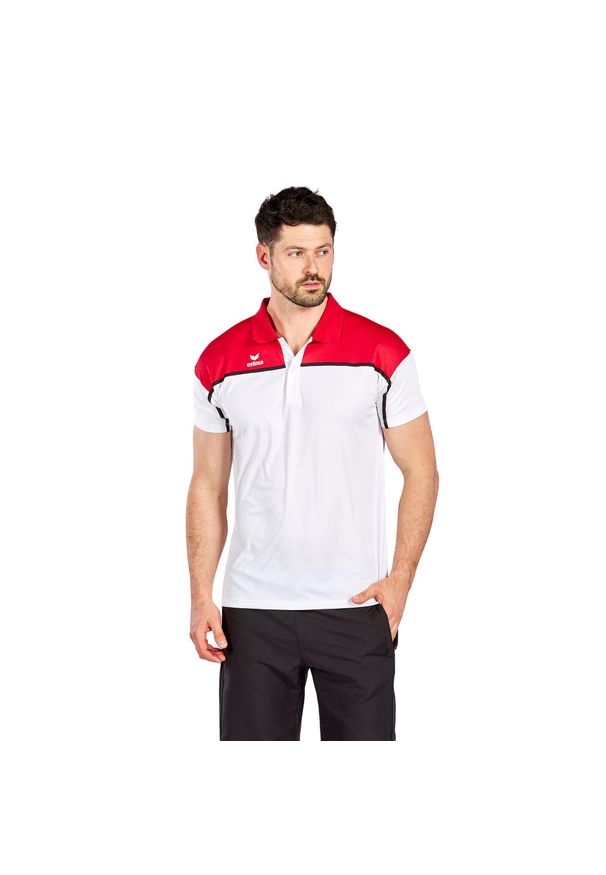 ERIMA - Polo Erima Change. Okazja: na co dzień. Typ kołnierza: polo. Kolor: wielokolorowy, biały, czerwony. Styl: casual, sportowy