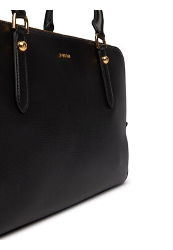 Furla Torebka Giulia L WB01872 BX0460 CN O6000 Czarny. Kolor: czarny. Materiał: skórzane, zamszowe