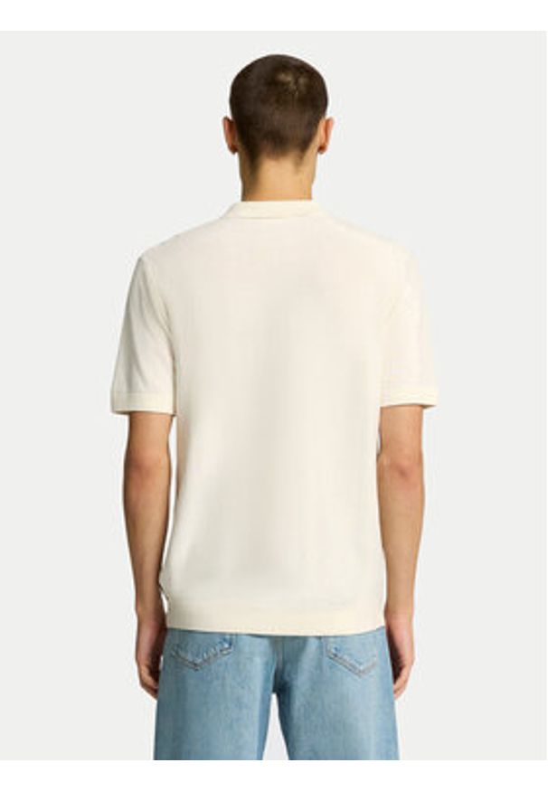 Selected Homme Sweter 16096371 Beżowy Regular Fit. Kolor: beżowy. Materiał: bawełna
