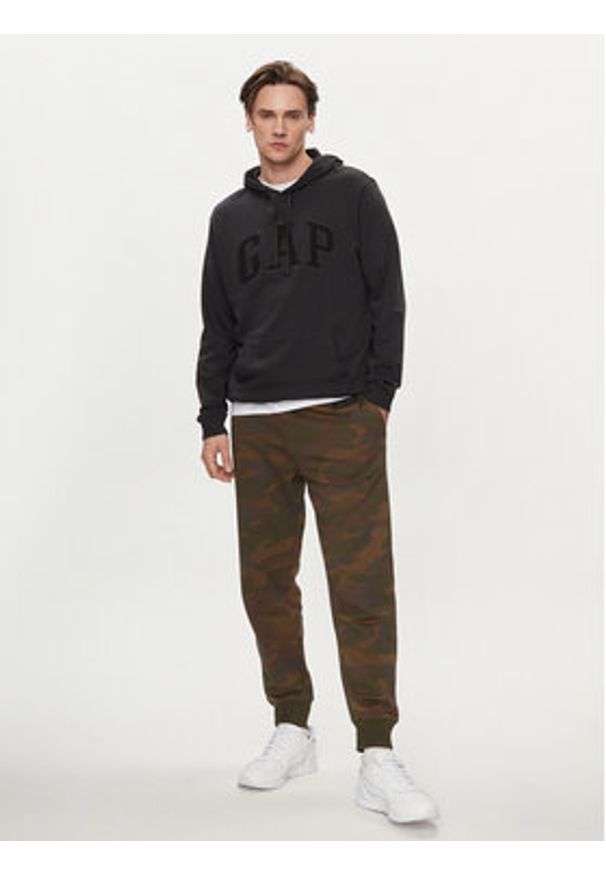 GAP - Gap Bluza 868453-04 Czarny Regular Fit. Kolor: czarny. Materiał: bawełna