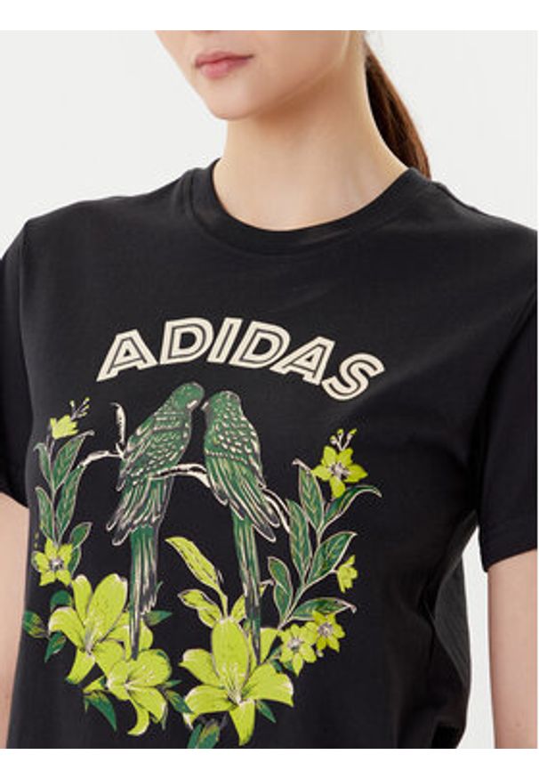 Adidas - adidas T-Shirt FARM Graphic JV8609 Czarny. Kolor: czarny. Materiał: bawełna
