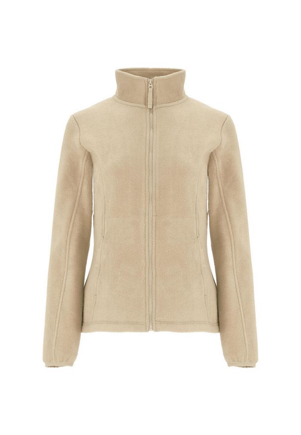 ROLY - Damska Bluza Polarowa Artic Z Pełnym Zamkiem Błyskawicznym. Kolor: beżowy. Materiał: polar. Sezon: zima. Sport: turystyka piesza