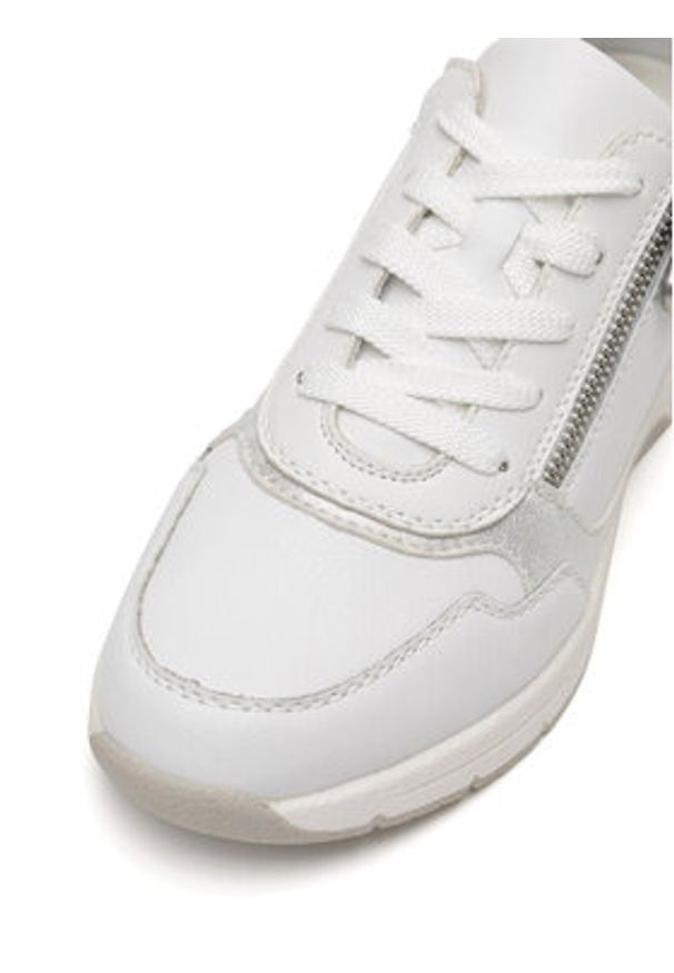 Rieker Sneakersy N9301-80 Biały. Kolor: biały. Materiał: skóra