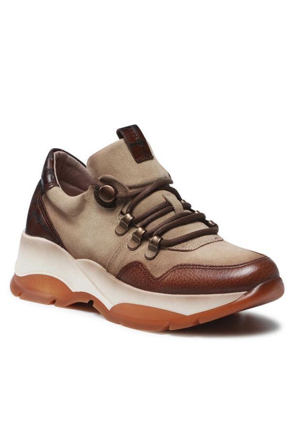 Hispanitas Sneakersy Andes-I21 HI211888 Brązowy. Kolor: brązowy. Materiał: zamsz, skóra