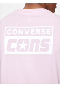 Converse T-Shirt M Cons Tee 10021134-A26 Fioletowy Regular Fit. Kolor: fioletowy. Materiał: bawełna