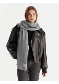 Calvin Klein Szalik Emblem LV04D8014G Szary. Kolor: szary. Materiał: kaszmir
