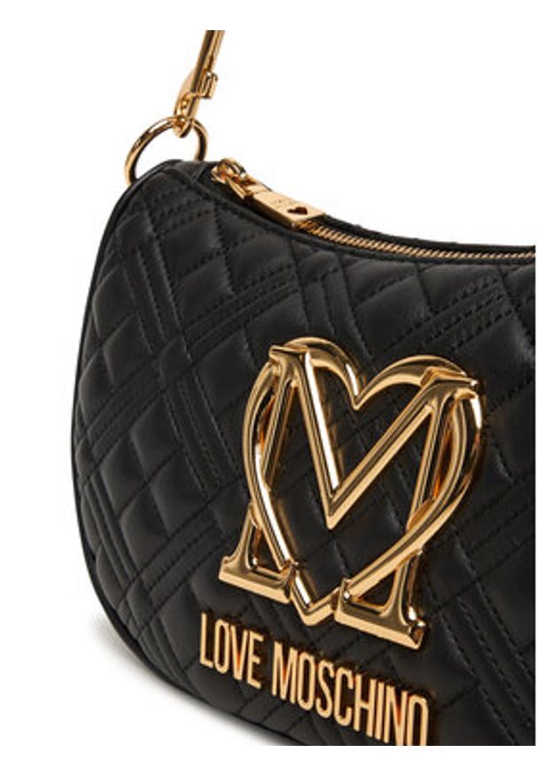 Love Moschino - LOVE MOSCHINO Torebka JC4301PP1NK1200A Czarny. Kolor: czarny. Materiał: skórzane