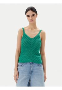 Vero Moda Top Peru 10326463 Zielony Regular Fit. Kolor: zielony. Materiał: bawełna