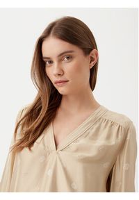 BOSS Bluzka 50532823 Beżowy Regular Fit. Kolor: beżowy. Materiał: syntetyk #3
