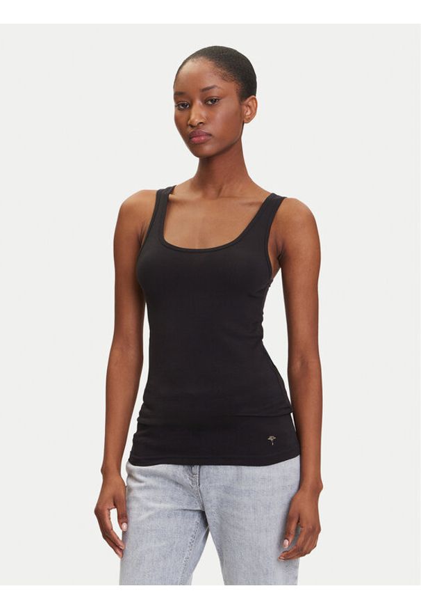JOOP! Top 10224385 Czarny Slim Fit. Kolor: czarny. Materiał: bawełna