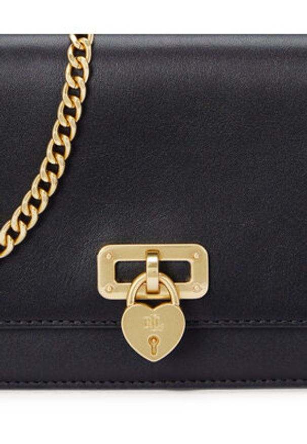 Lauren Ralph Lauren - LAUREN RALPH LAUREN Torebka 432962115002 Czarny. Kolor: czarny. Materiał: skórzane