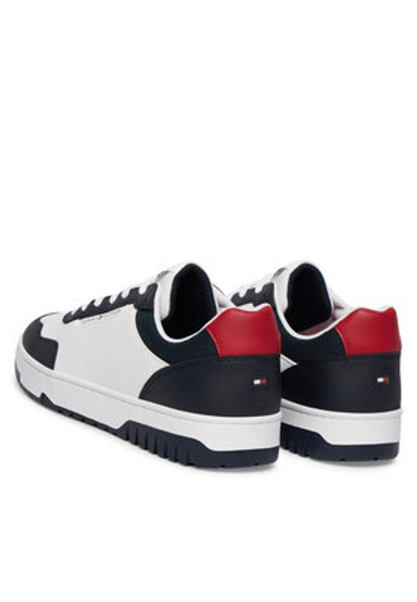 TOMMY HILFIGER - Tommy Hilfiger Sneakersy Basket Core Lite Lth Block FM0FM05713 Biały. Kolor: biały. Materiał: skóra