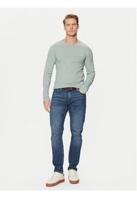 Guess Longsleeve M2YI28 J1314 Błękitny Slim Fit. Kolor: niebieski. Materiał: bawełna. Długość rękawa: długi rękaw #4