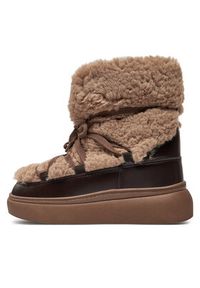 DeeZee Śniegowce LORRAINE N10386 Brązowy. Kolor: brązowy. Materiał: materiał #2