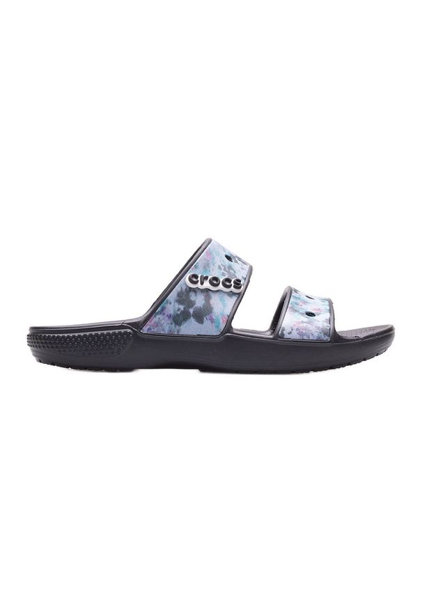 Crocs - Klapki damskie CROCS Classic Tie Dye Graphic 207283-988 czarne wielokolorowe. Okazja: na plażę. Kolor: czarny, wielokolorowy