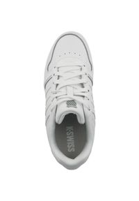Buty do chodzenia damskie K-Swiss Court Palisades. Kolor: biały. Materiał: materiał, skóra, tkanina, syntetyk. Szerokość cholewki: normalna. Sport: turystyka piesza