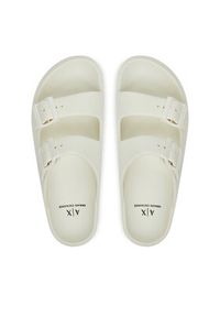 Armani Exchange Klapki XDP043 XV821 00894 Biały. Kolor: biały. Materiał: skóra #4