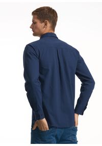 Ochnik - Koszula męska. Kolor: niebieski. Materiał: bawełna. Długość: długie. Styl: klasyczny #2