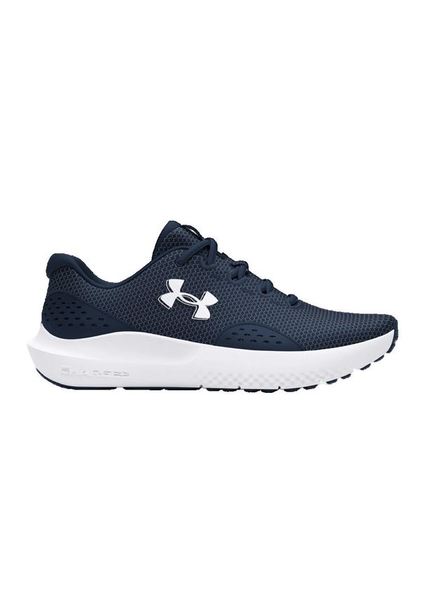 Buty do biegania męskie Under Armour Charged Surge 4. Kolor: niebieski. Materiał: syntetyk, materiał. Szerokość cholewki: normalna. Sport: bieganie
