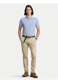 Polo Ralph Lauren Polo 710548797013 Niebieski Slim Fit. Typ kołnierza: polo. Kolor: niebieski. Materiał: bawełna #3