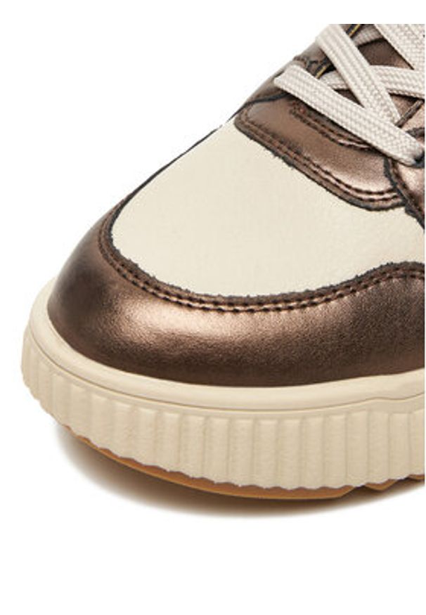 Rieker Sneakersy W1702-60 Beżowy. Kolor: beżowy. Materiał: skóra, syntetyk