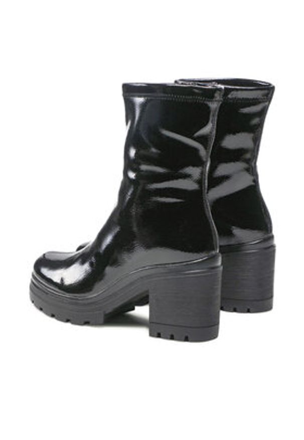 DeeZee Botki H080222-04 Czarny. Kolor: czarny. Materiał: skóra