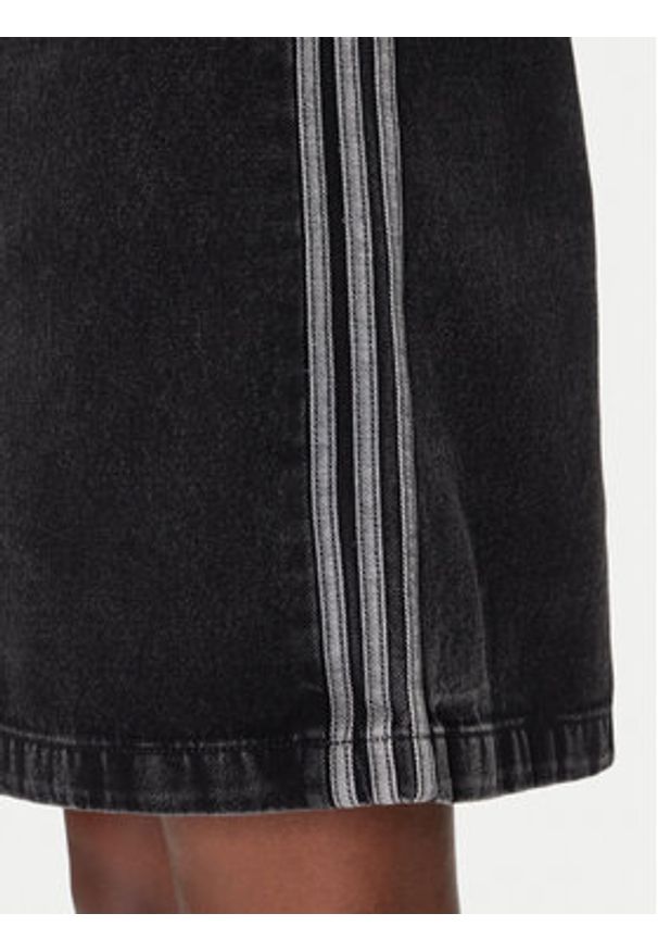 Adidas - adidas Sukienka jeansowa adicolor Denim 3-Stripes JD3108 Czarny Slim Fit. Kolor: czarny. Materiał: bawełna