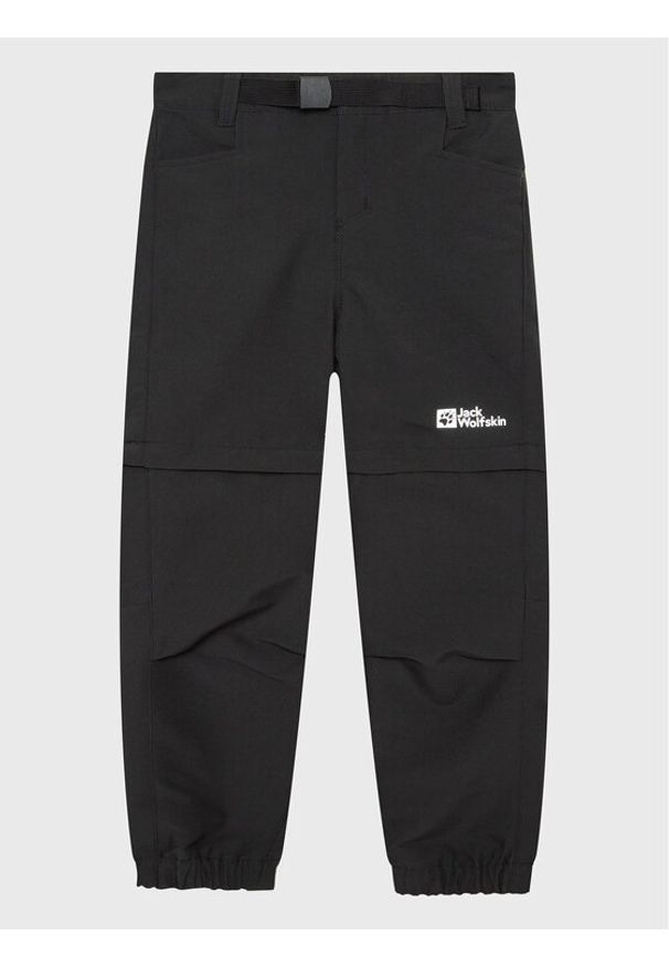Jack Wolfskin Spodnie outdoor Active 1609761 M Czarny Regular Fit. Kolor: czarny. Materiał: syntetyk. Sport: outdoor