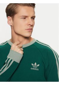 Adidas - adidas Longsleeve adicolor Classics 3-Stripes JD0540 Zielony Slim Fit. Kolor: zielony. Materiał: bawełna. Długość rękawa: długi rękaw #5