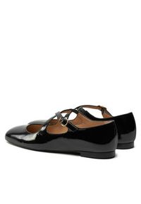 Stuart Weitzman Baleriny Clem Flat SK070 Czarny. Kolor: czarny. Materiał: skóra, lakier #6