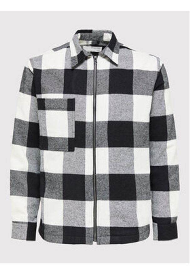 Selected Homme Kurtka przejściowa Doller 16085234 Czarny Regular Fit. Kolor: czarny. Materiał: bawełna, syntetyk