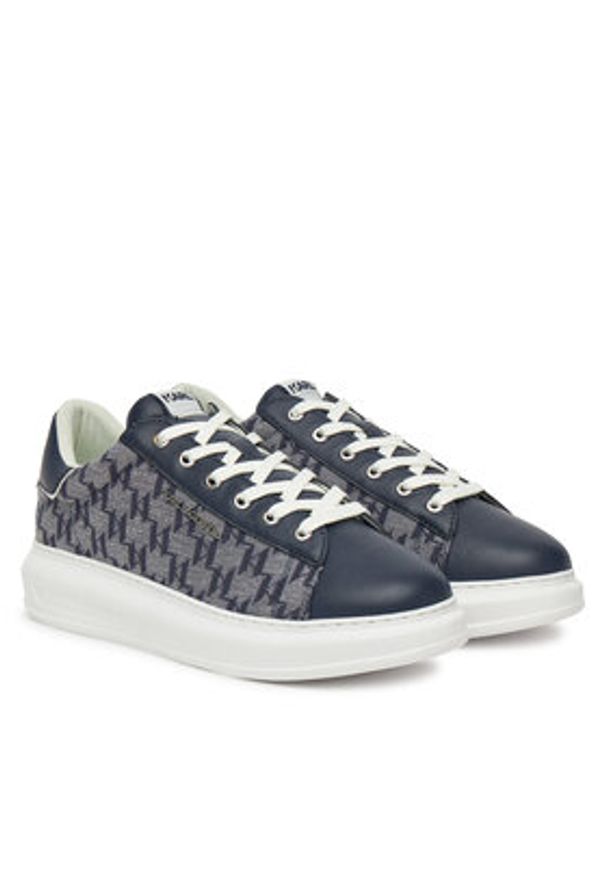 Karl Lagerfeld - KARL LAGERFELD Sneakersy KL52565 Granatowy. Kolor: niebieski. Materiał: materiał
