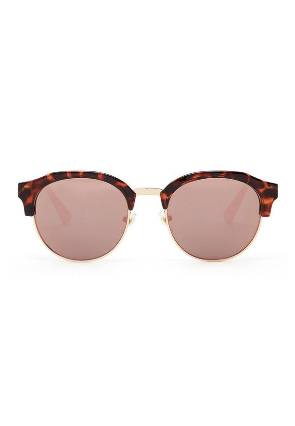 Hawkers - Okulary przeciwsłoneczne CAREY ROSE GOLD CLASSIC. Kształt: okrągłe. Kolor: różowy